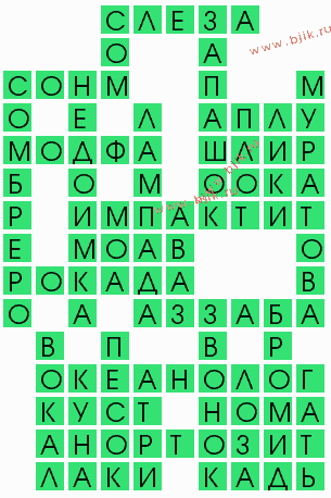 сканворд 9731