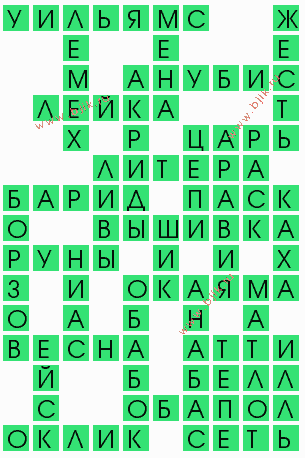 сканворд 9739