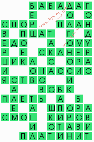 сканворд 9741