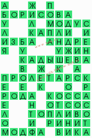 сканворд 9822