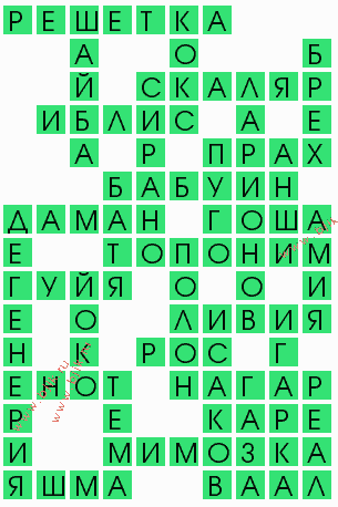 сканворд 9834