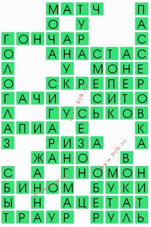 сканворд 9989