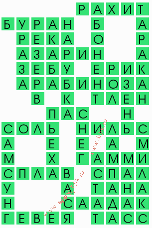 сканворд 10038