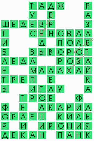 сканворд 10109