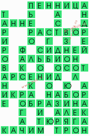 сканворд 10153