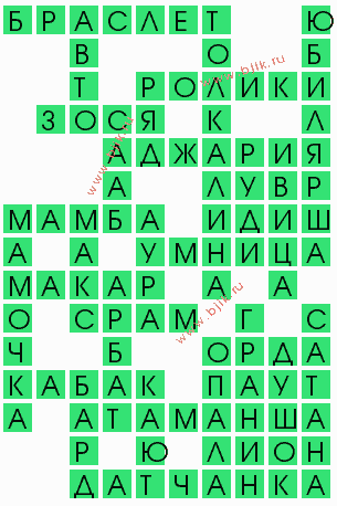 сканворд 10156