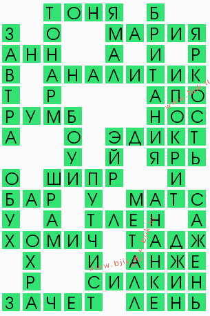 сканворд 10232