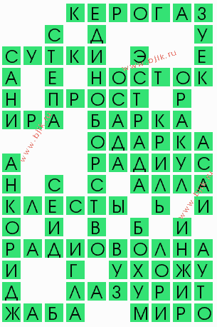 сканворд 10256