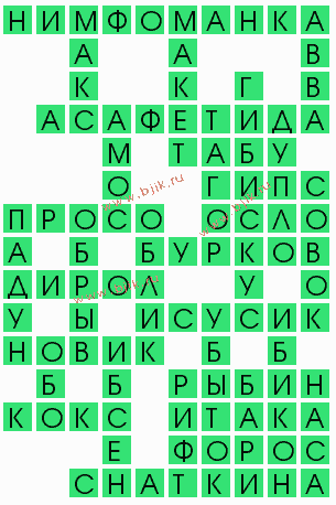 сканворд 10259