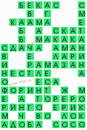 сканворд 10267