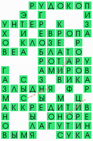 сканворд 10311