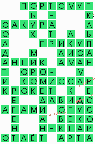 сканворд 10348