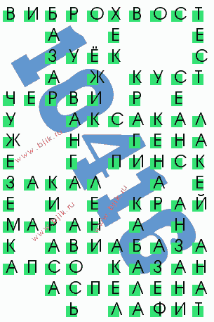 сканворд 10416