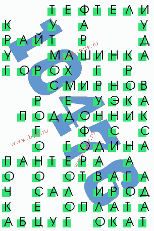 сканворд 10476