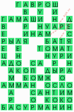 сканворд 10595