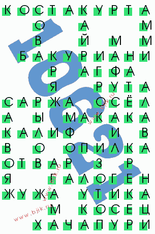 сканворд 10621