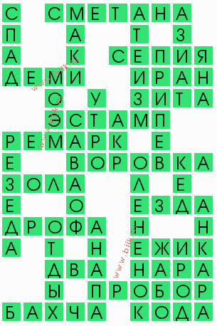 сканворд 10658