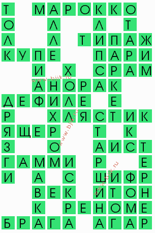 сканворд 10693