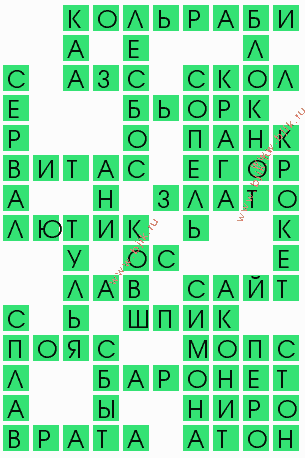 сканворд 10723