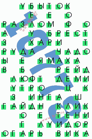 сканворд 10778