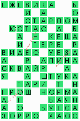 сканворд 10783