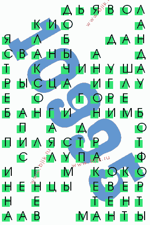 сканворд 10995