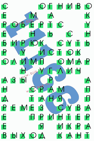 сканворд 11166