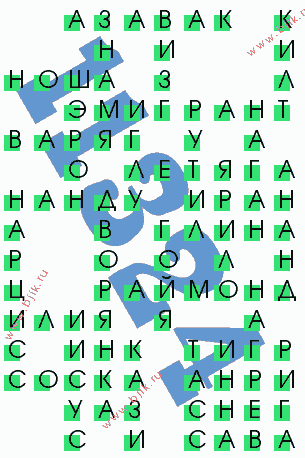 сканворд 11324