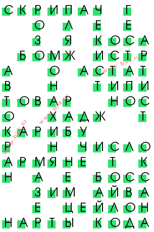 сканворд 11712