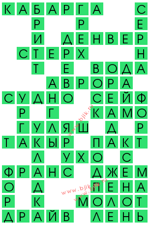 сканворд 11831