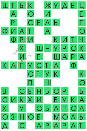 сканворд 11862
