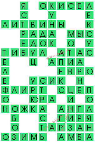 сканворд 12122