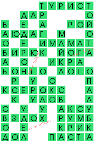 сканворд 12265