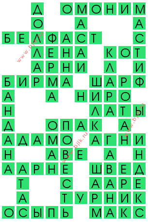 сканворд 12487