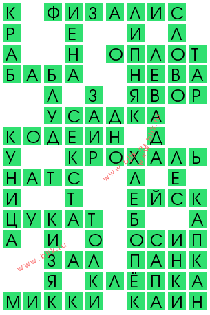 сканворд 12498