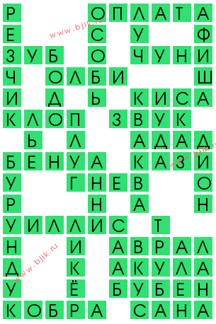 сканворд 12542