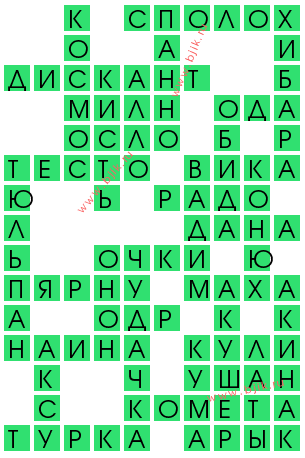 сканворд 12582