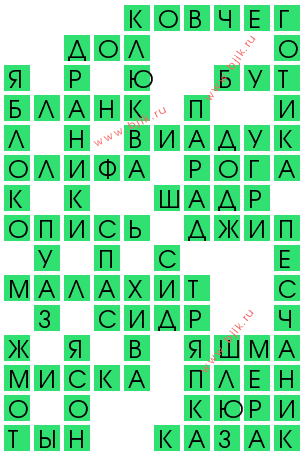сканворд 12595