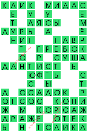сканворд 12627