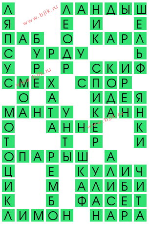 сканворд 12847