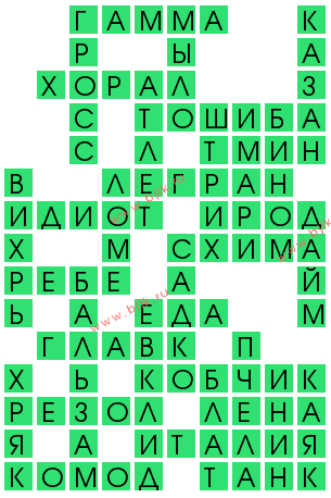 сканворд 12937