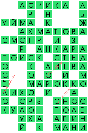сканворд 12984