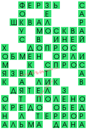 сканворд 13197