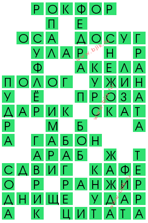 сканворд 13245