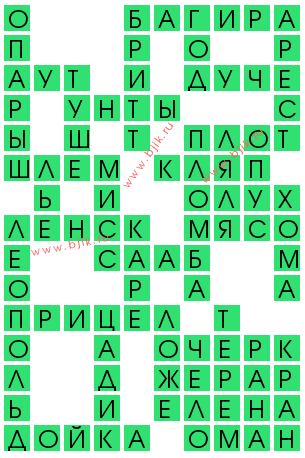 сканворд 13247