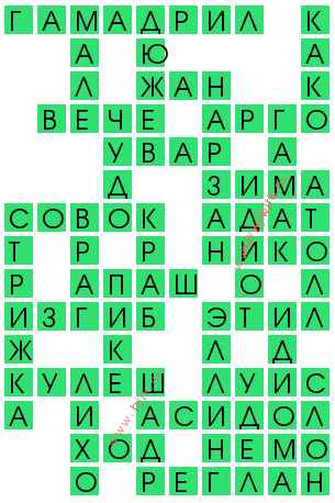 сканворд 13270