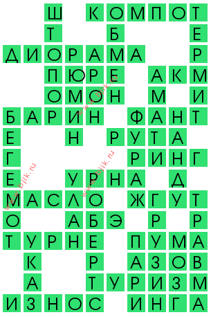 сканворд 13287