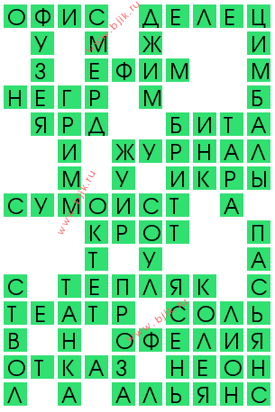 сканворд 13297