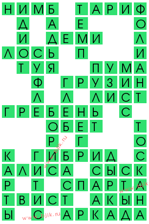 сканворд 13357