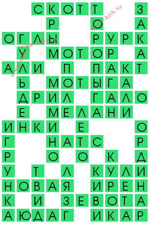 сканворд 13367